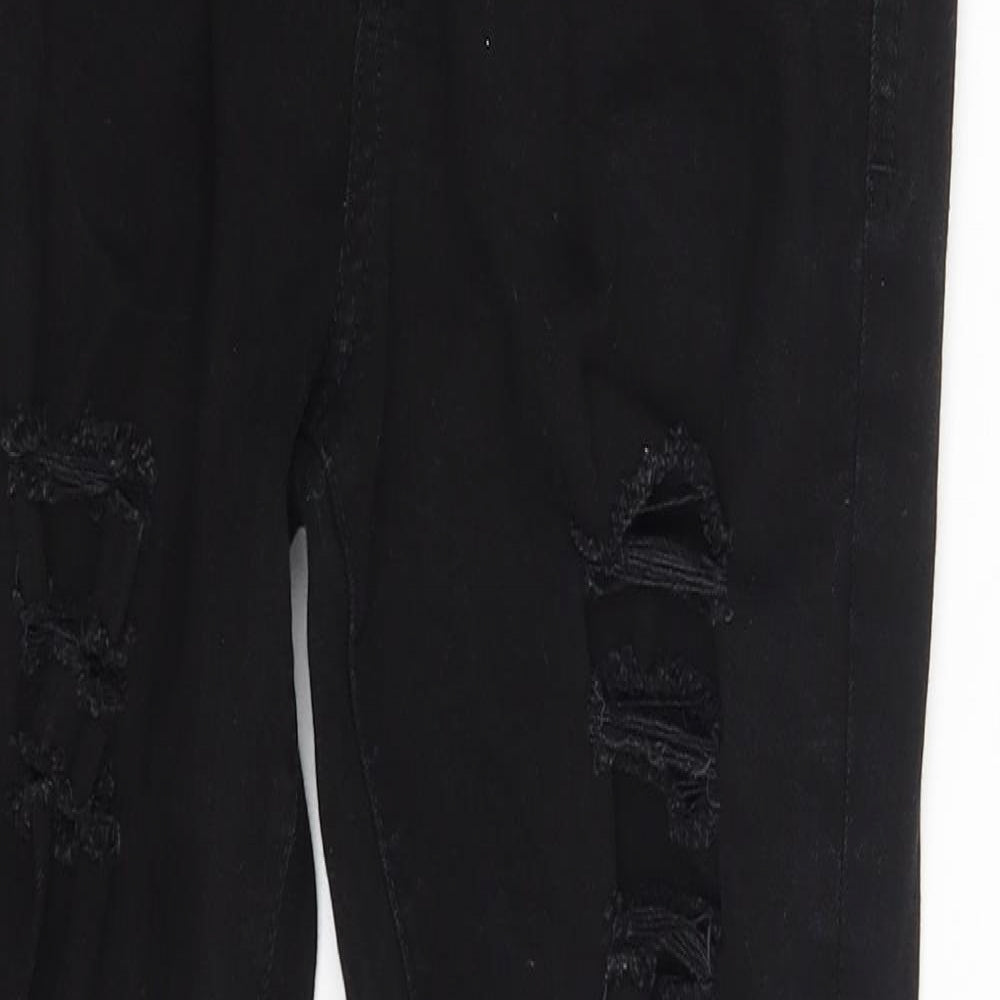 Denim & Co. Womens Black  Denim Skinny Jeans Size 10 L28 in