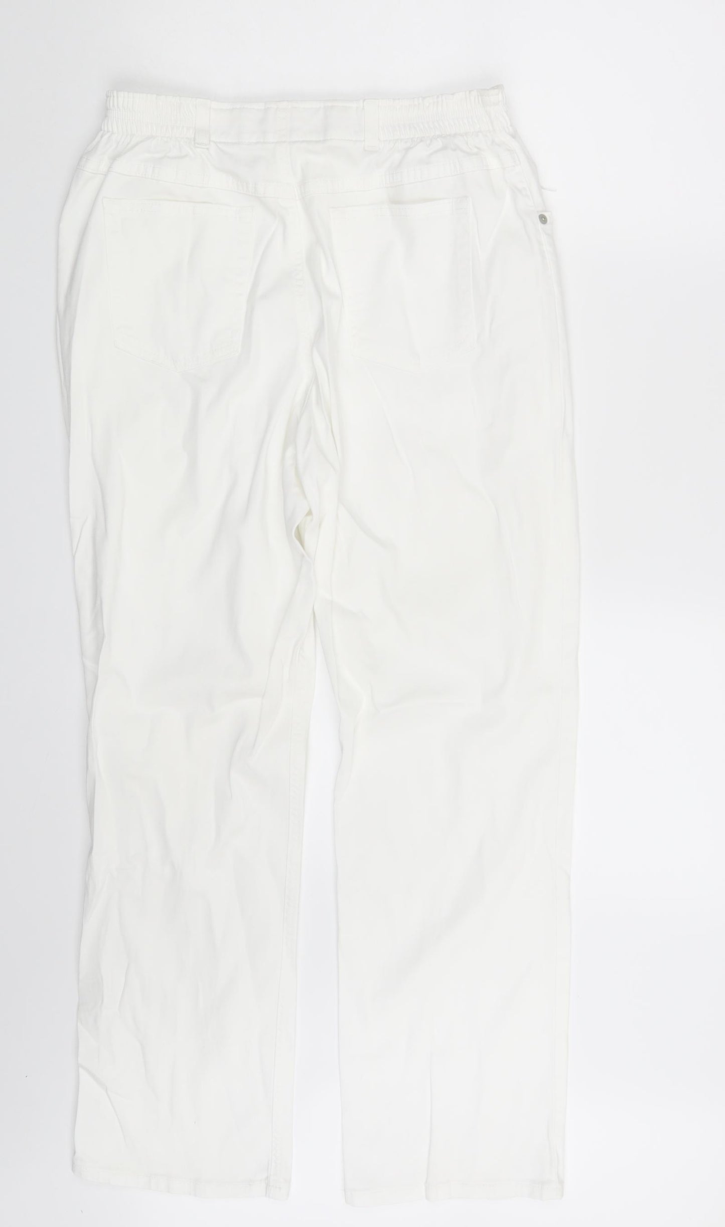 Original Jeanswear Womens White  Denim Straight Jeans One Size L28 in