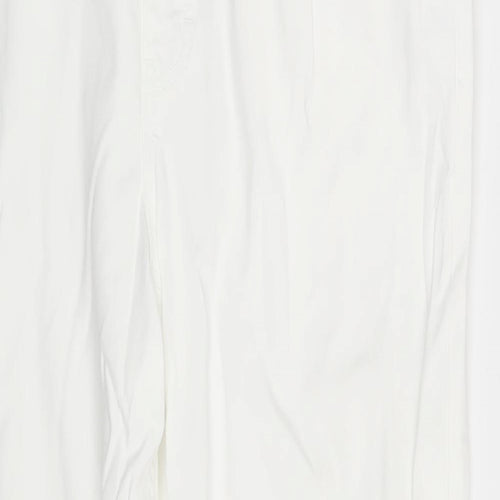 Original Jeanswear Womens White  Denim Straight Jeans One Size L28 in