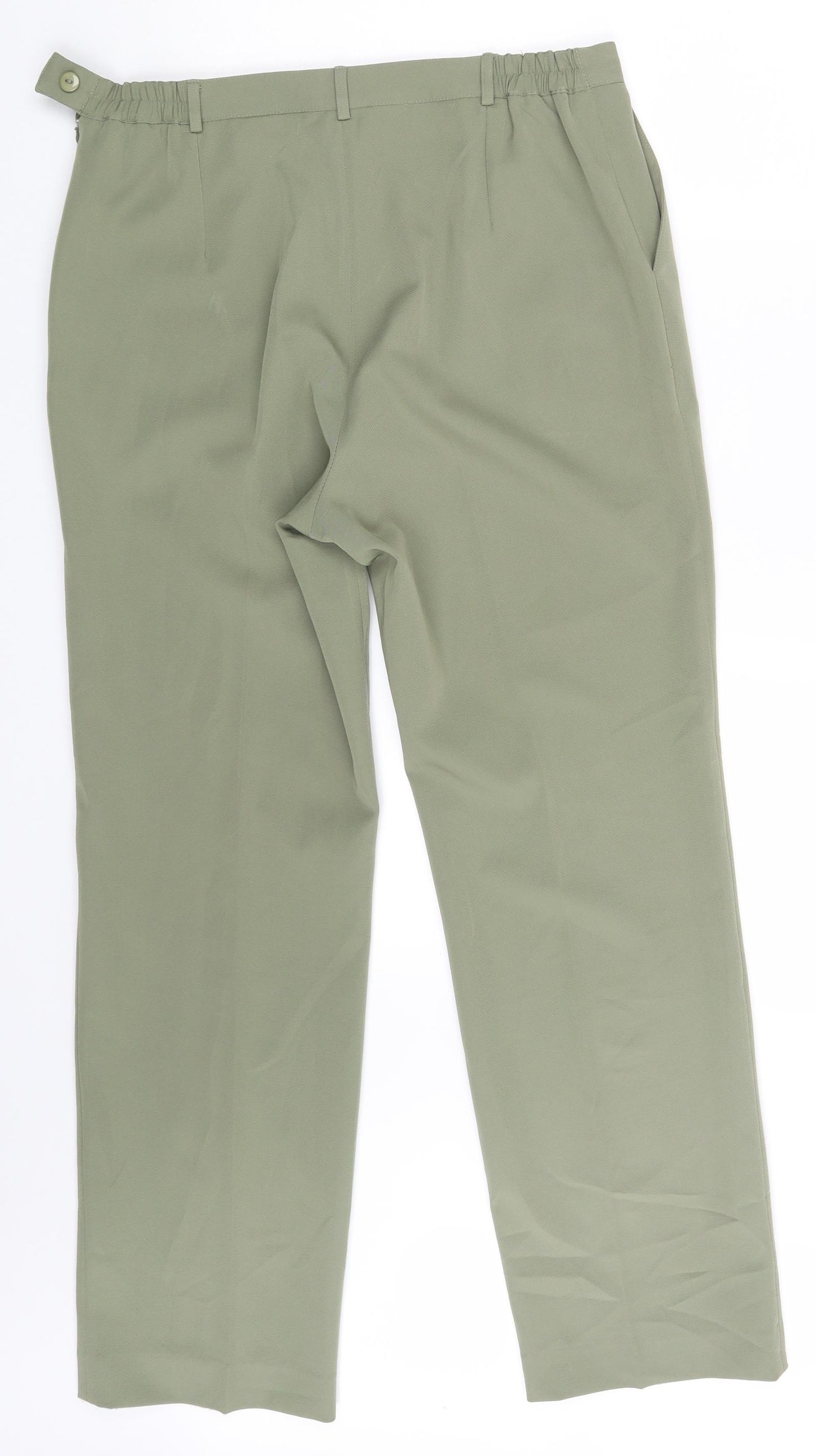 Daxon Womens Green   Dress Pants Trousers Size 14 L29 in