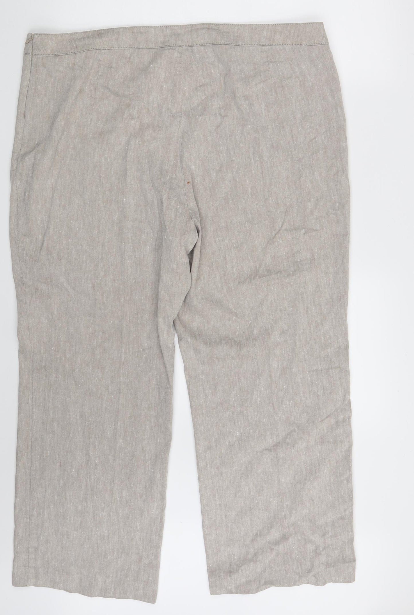 M&S Womens Beige   Dress Pants Trousers Size 20 L26 in