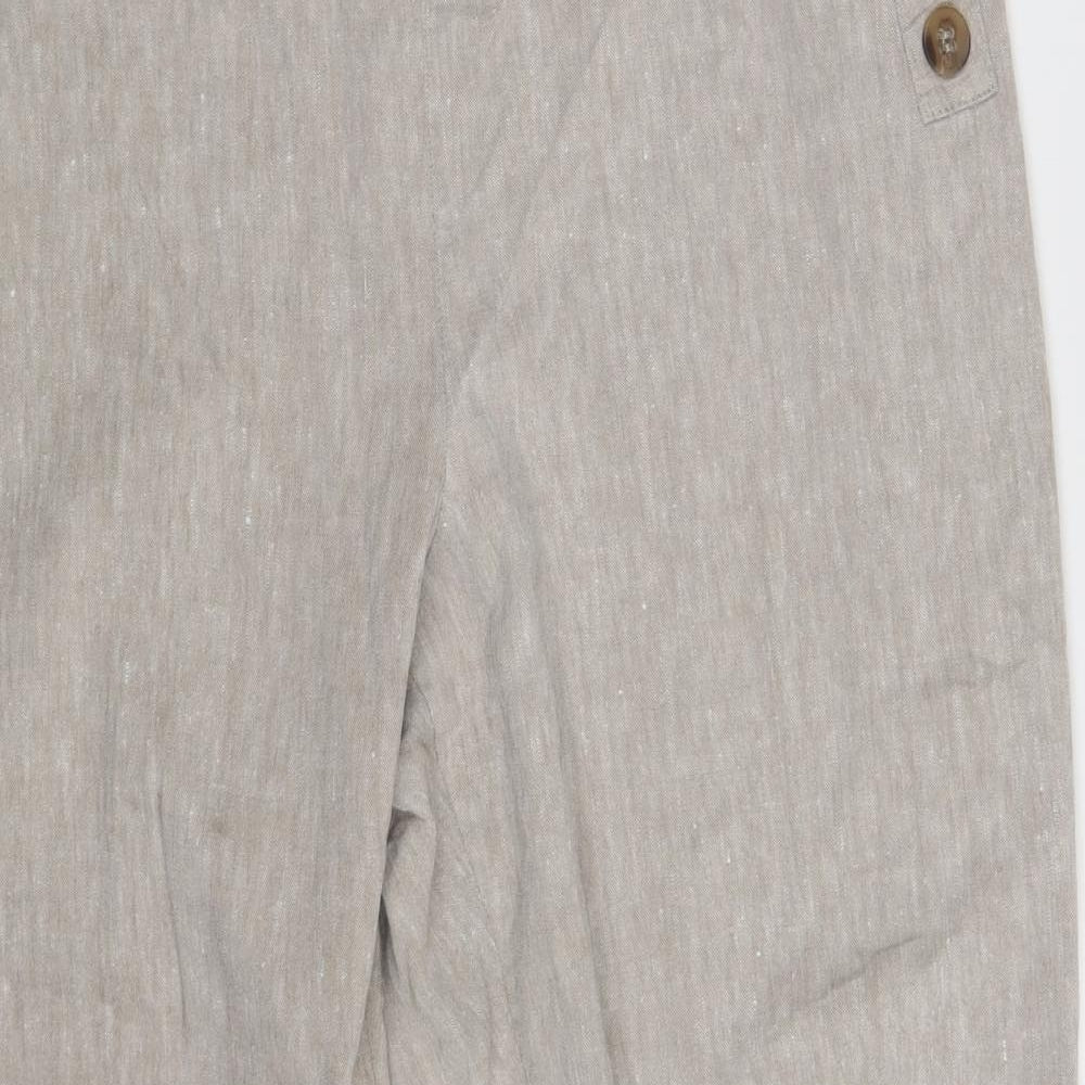 M&S Womens Beige   Dress Pants Trousers Size 20 L26 in