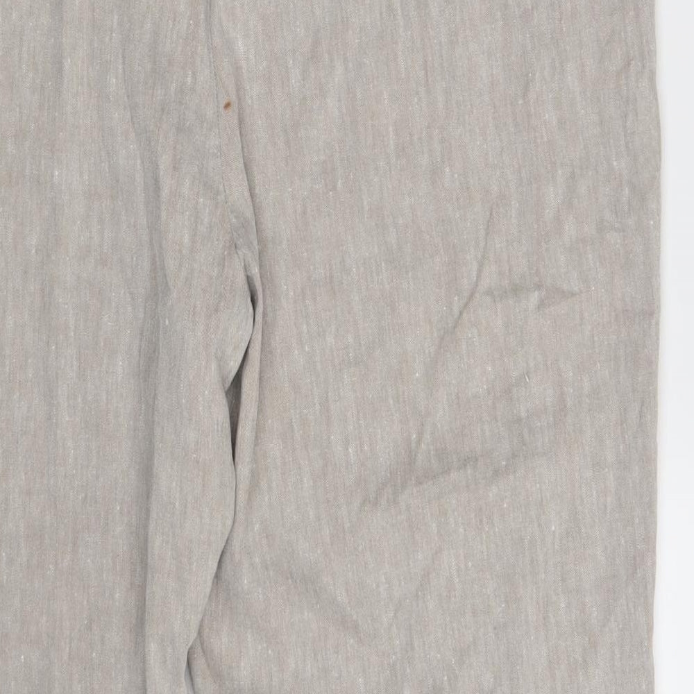 M&S Womens Beige   Dress Pants Trousers Size 20 L26 in