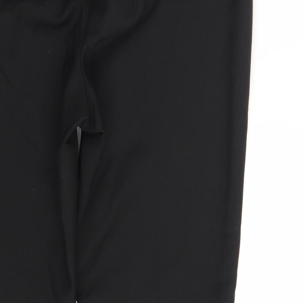 NEXT Womens Black   Capri Trousers Size 8 L25 in