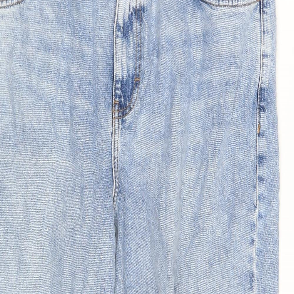 New Look Womens Blue  Denim Mom Jeans Size 16 L27 in