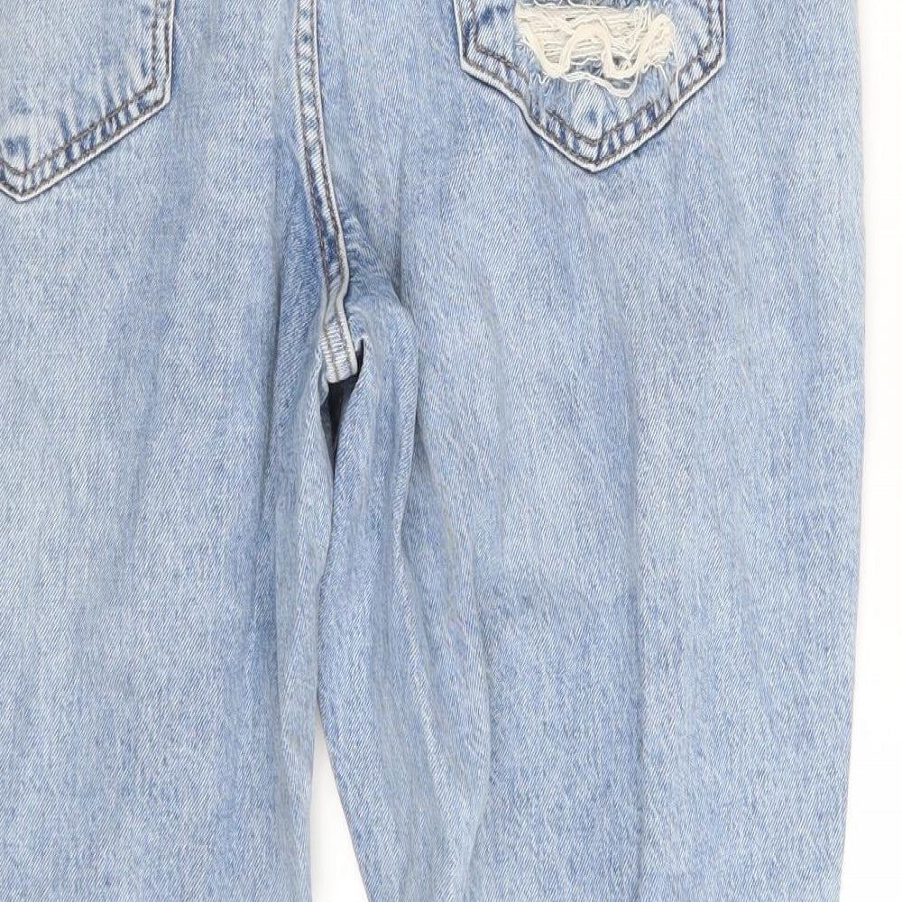 New Look Womens Blue  Denim Mom Jeans Size 16 L27 in