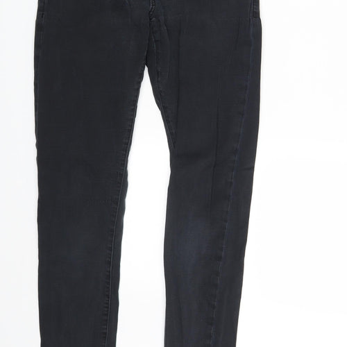 Topshop Womens Black  Denim Skinny Jeans Size 26 in L32 in