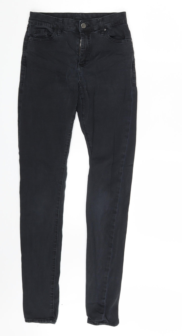 Topshop Womens Black Denim Skinny Jeans Size 26 in L32 in