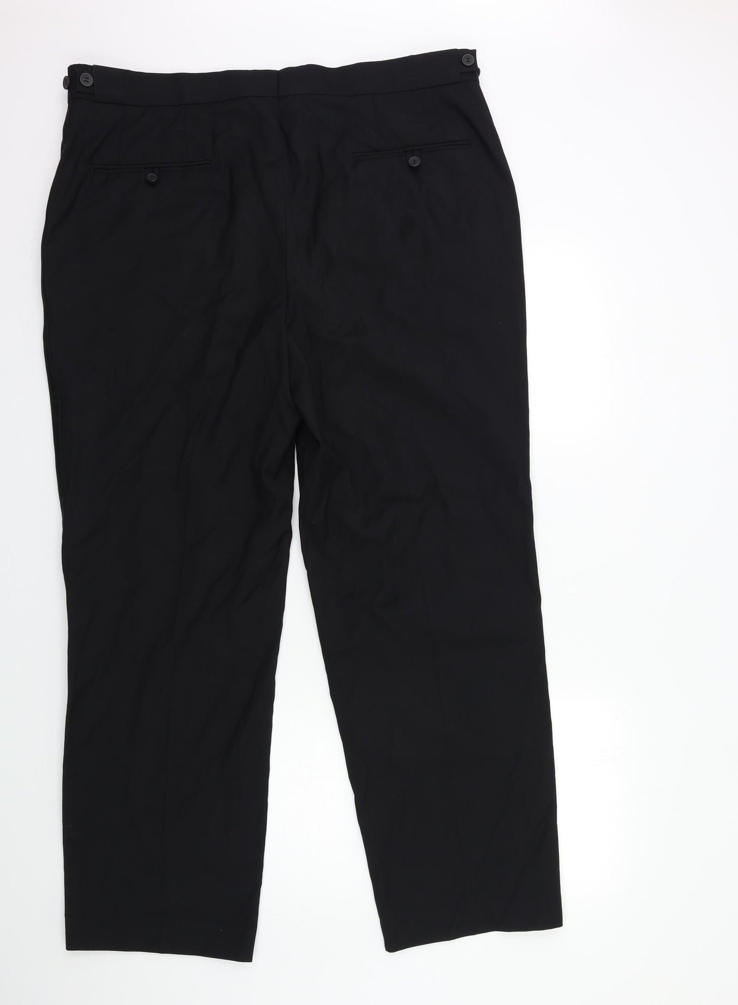 Taylor & Wright Mens Black   Dress Pants Trousers Size 40 in L30 in