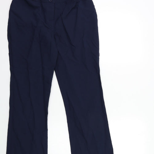 Papaya Womens Blue   Trousers  Size 12 L28 in
