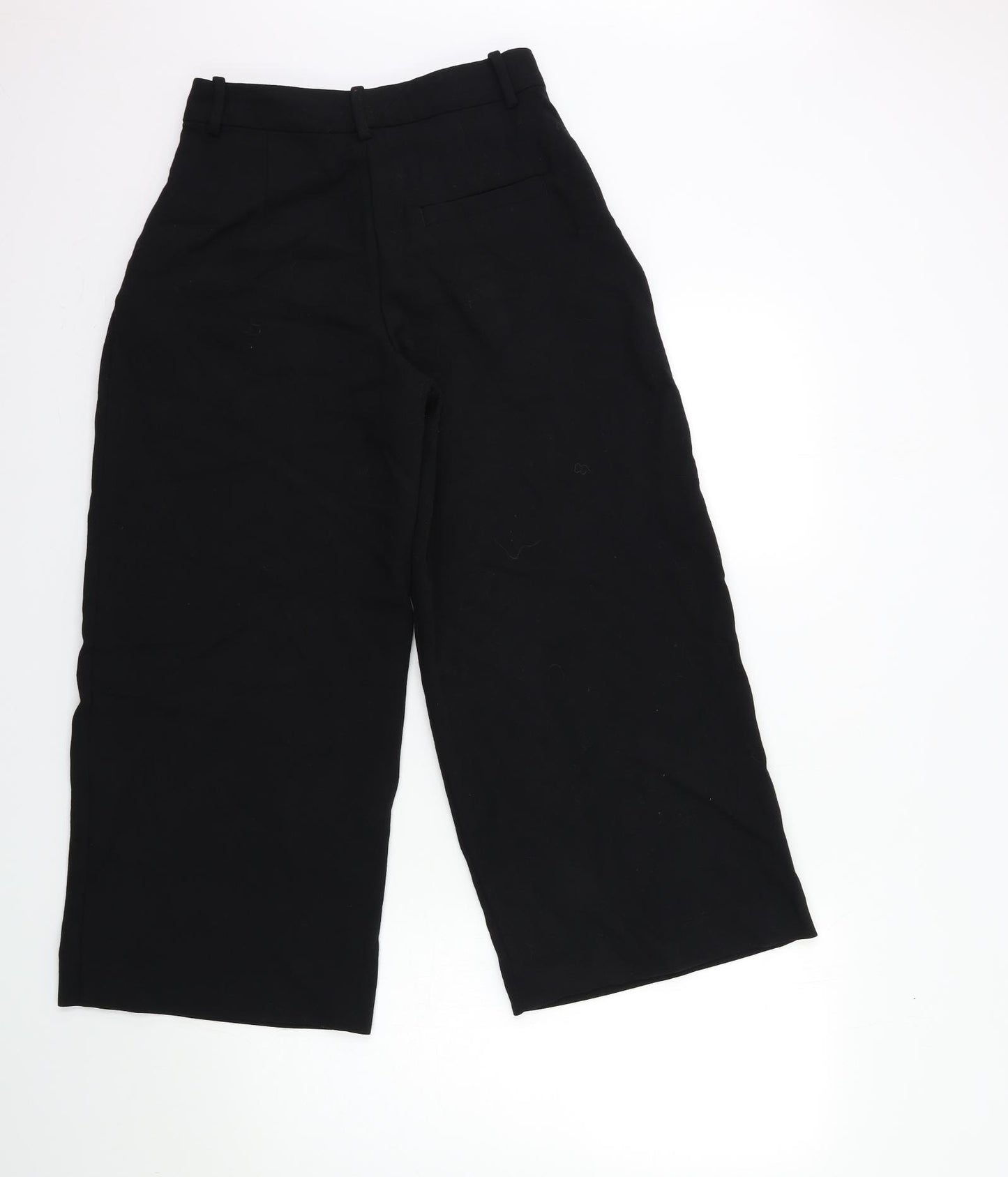 Monki Womens Black   Cropped Trousers Size 8 L23 in