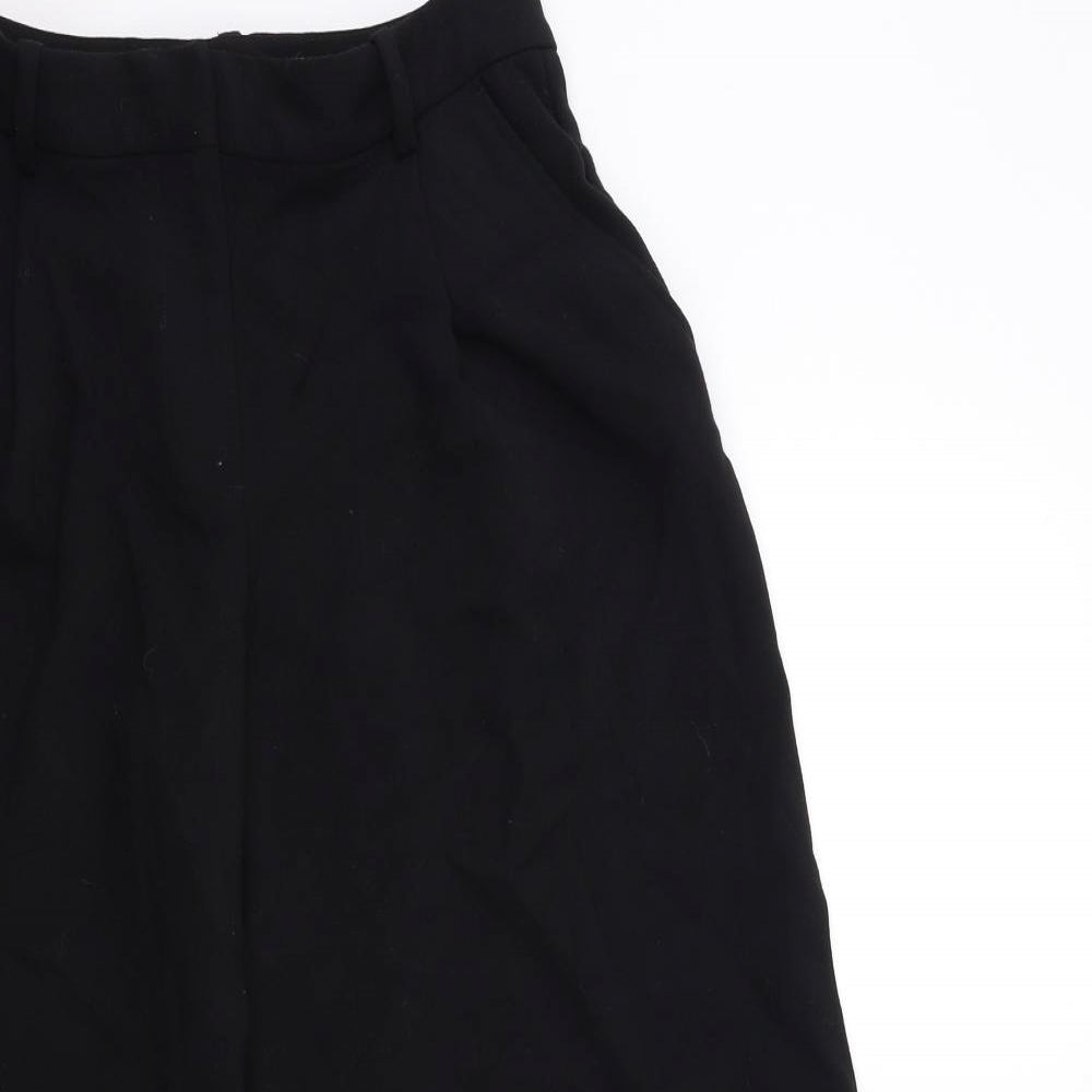 Monki Womens Black   Cropped Trousers Size 8 L23 in