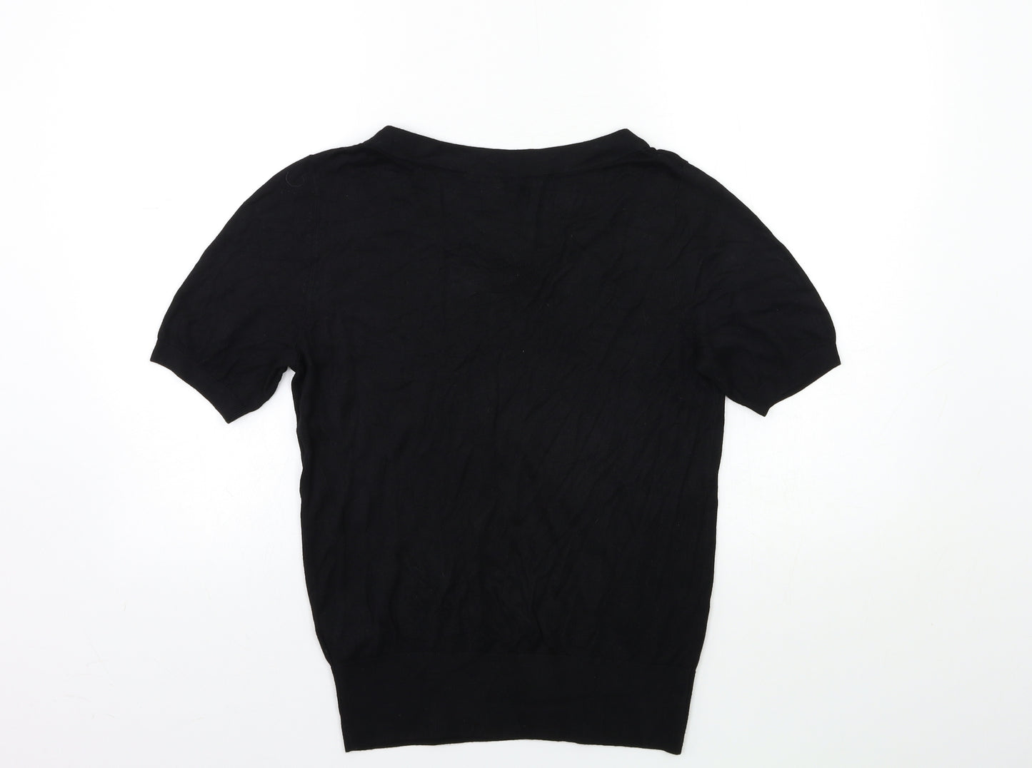 H&M Womens Black  Knit Pullover Jumper Size M