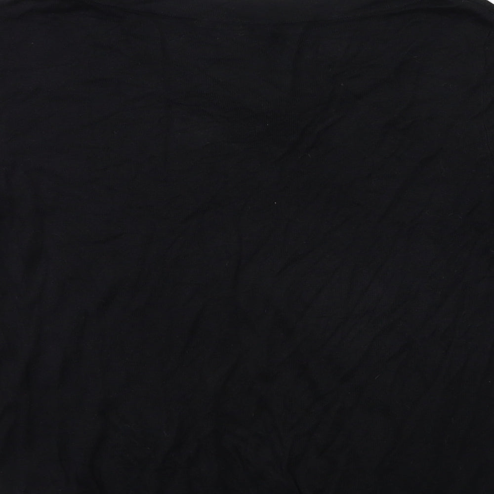 H&M Womens Black  Knit Pullover Jumper Size M