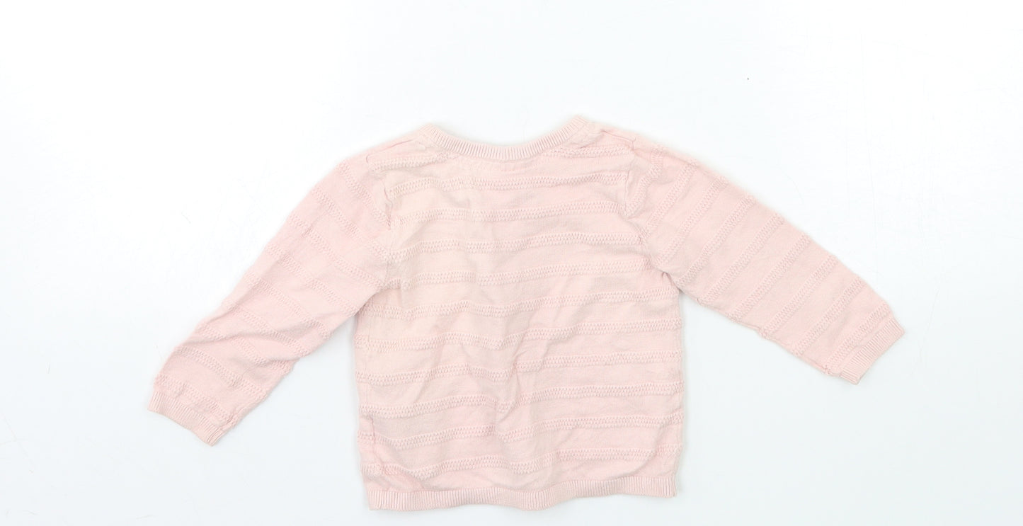H&M Baby Pink  Knit Cardigan Jumper Size 9-12 Months