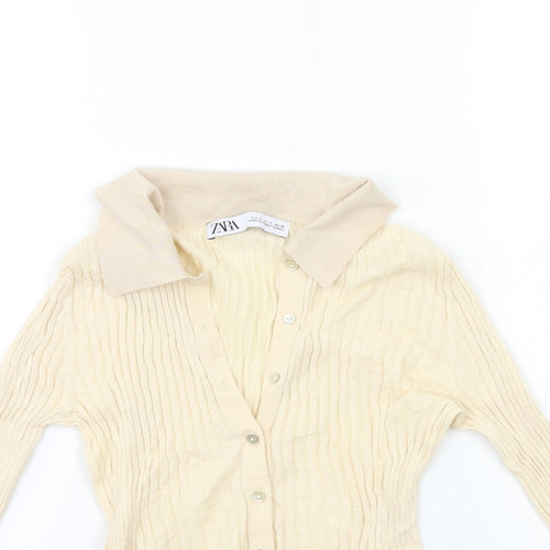 Zara Womens Beige   Basic Blouse Size S