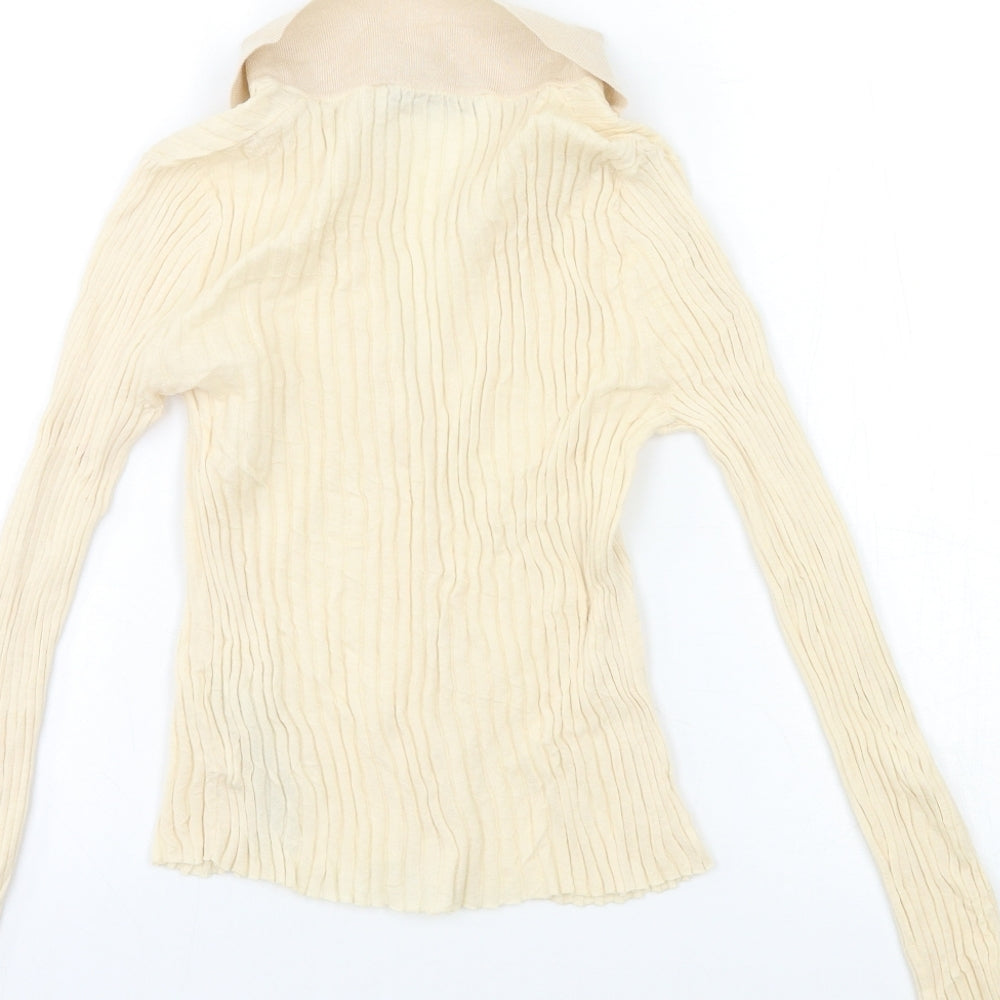 Zara Womens Beige   Basic Blouse Size S