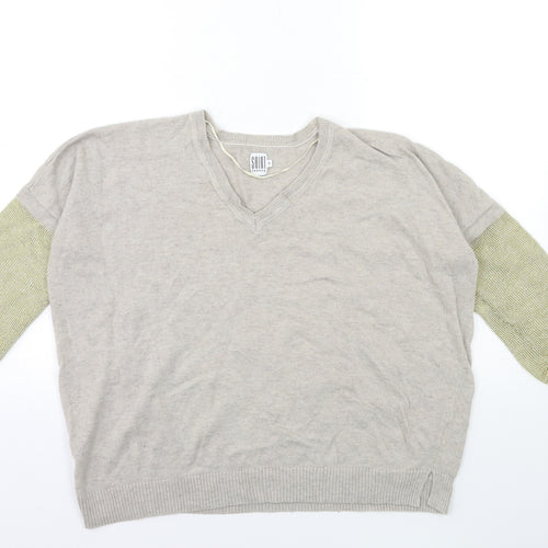 Saint Tropez Clothing Womens Grey  Knit Pullover Jumper Size S