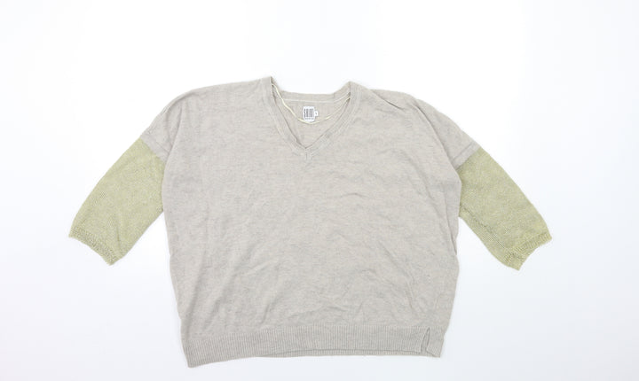 Saint Tropez Clothing Womens Grey Knit Pullover Jumper Size S