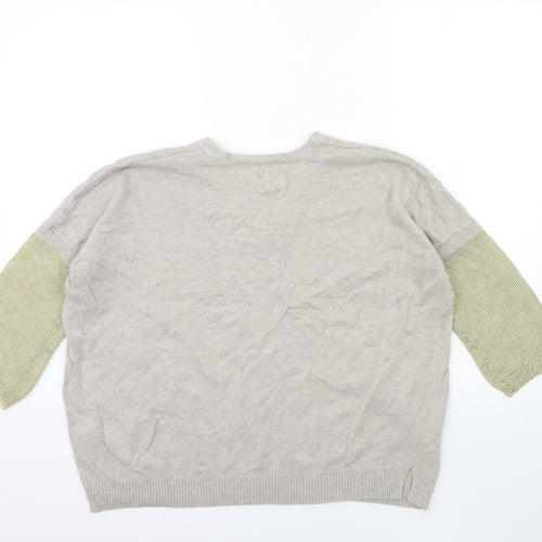 Saint Tropez Clothing Womens Grey  Knit Pullover Jumper Size S