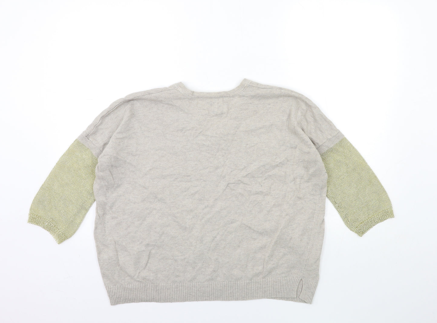 Saint Tropez Clothing Womens Grey  Knit Pullover Jumper Size S