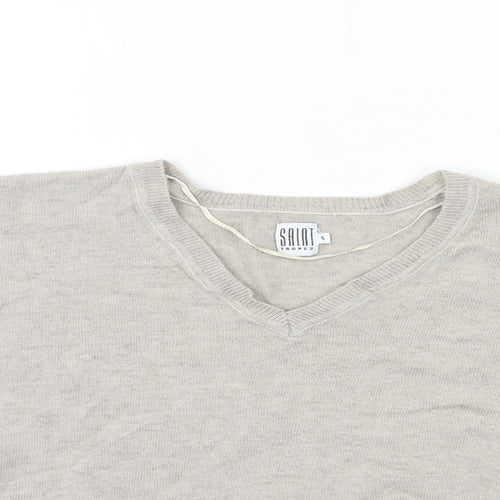 Saint Tropez Clothing Womens Grey  Knit Pullover Jumper Size S