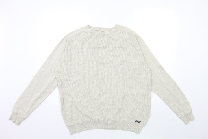Threadbare Mens Grey Knit Pullover Jumper Size L
