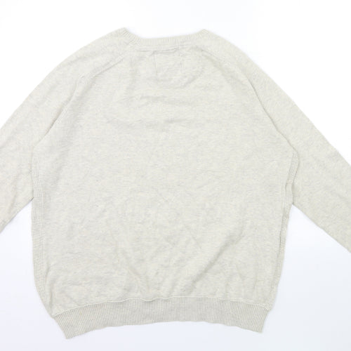 Threadbare Mens Grey  Knit Pullover Jumper Size L