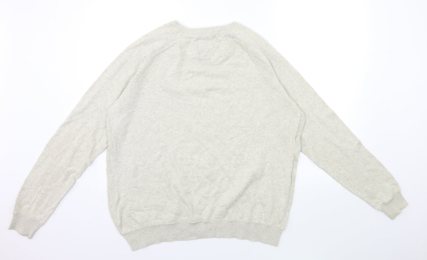 Threadbare Mens Grey  Knit Pullover Jumper Size L