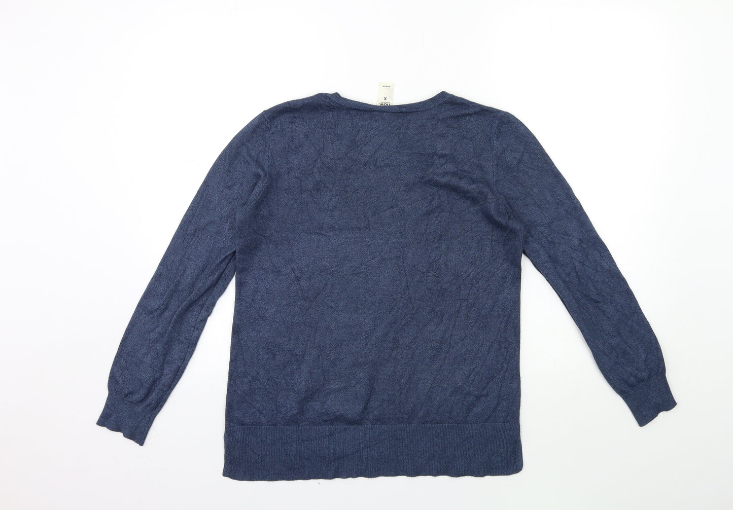 Now Womens Blue  Knit Pullover Jumper Size S