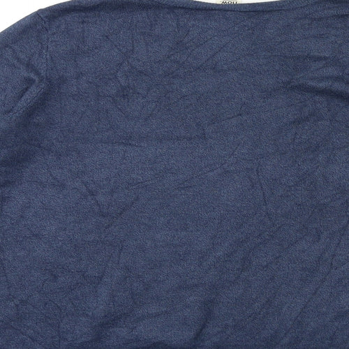Now Womens Blue  Knit Pullover Jumper Size S