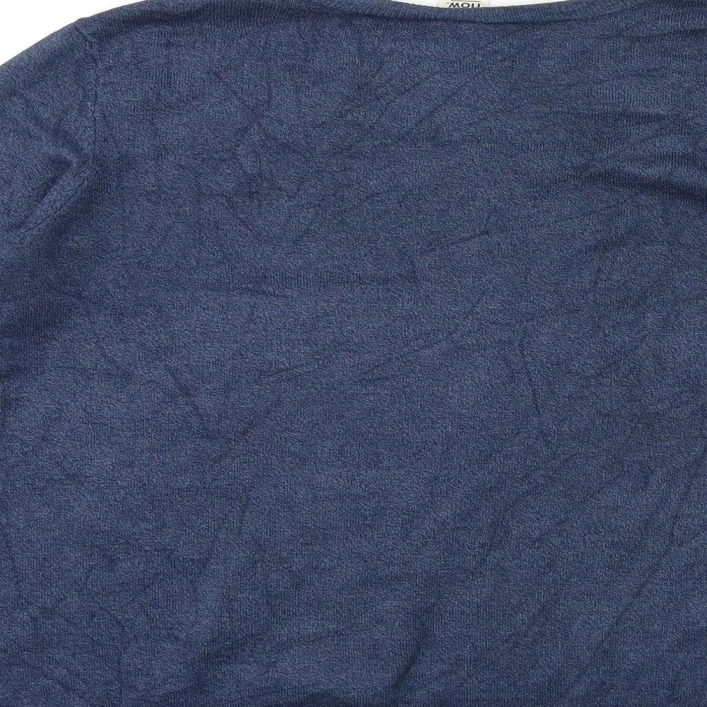 Now Womens Blue  Knit Pullover Jumper Size S