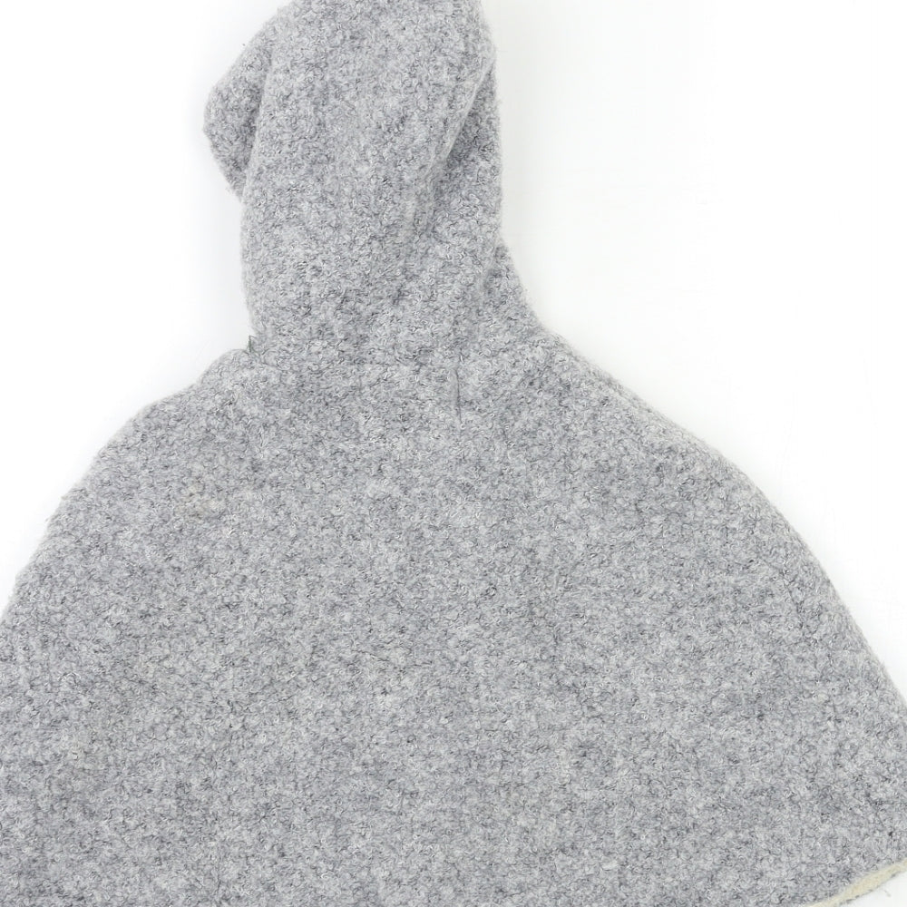 Zara Girls Grey   Jacket Coatigan Size 3-4 Years