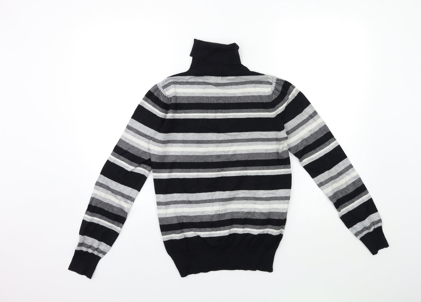 Papaya Womens Grey Striped Knit Pullover Jumper Size 12