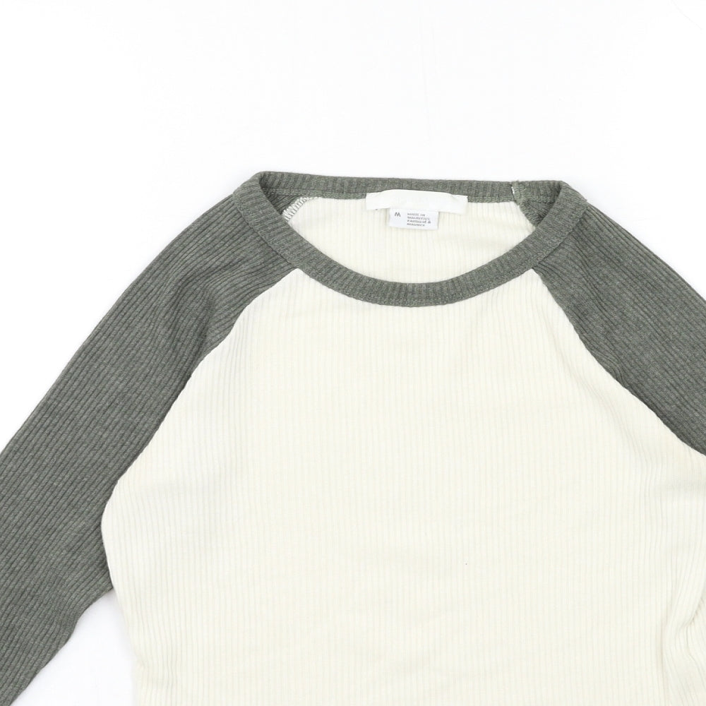 Cooperative Womens White   Basic T-Shirt Size M