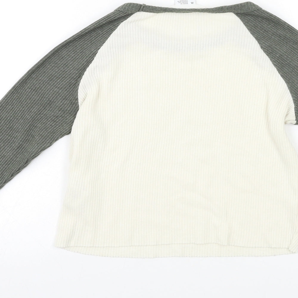 Cooperative Womens White   Basic T-Shirt Size M