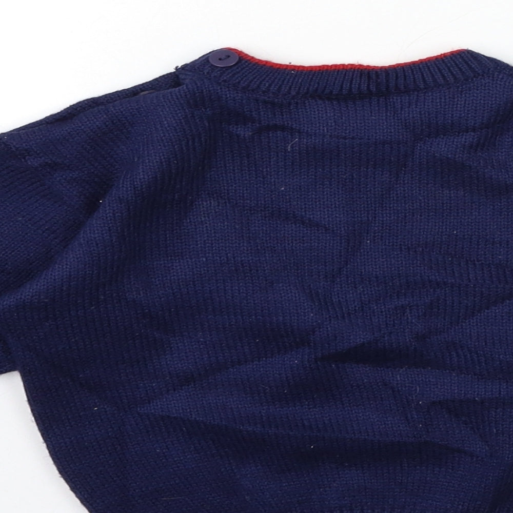 GLYNNE PERCY Baby Blue  Knit Pullover Jumper Size 24 Months