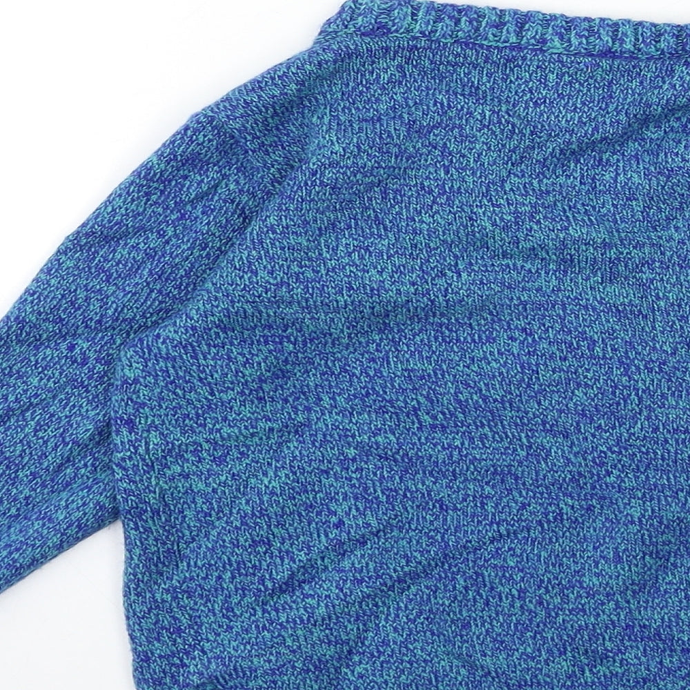 George Boys Blue  Knit Pullover Jumper Size 6-7 Years  - CHRISTMAS