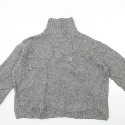H&M Womens Grey  Knit Pullover Jumper Size S