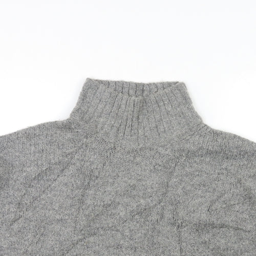 H&M Womens Grey  Knit Pullover Jumper Size S