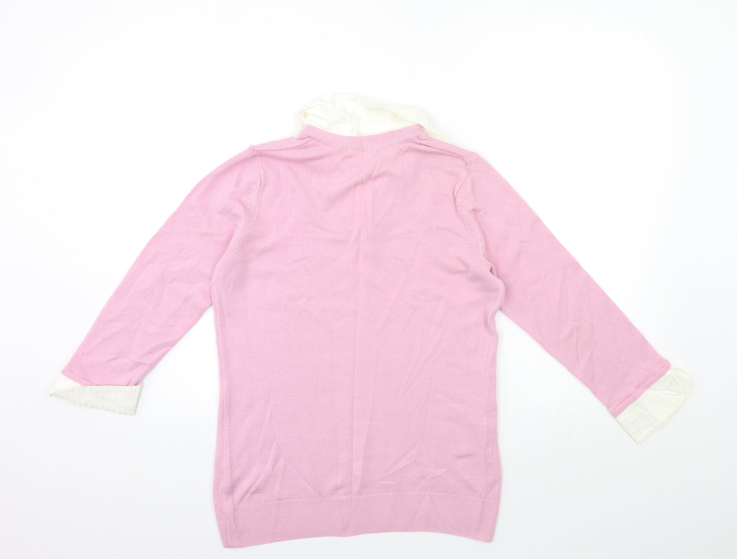 Marks and Spencer Womens Pink  Knit Pullover Jumper Size 12