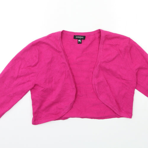 Pomodoro Womens Pink  Knit Cardigan Jumper Size 12