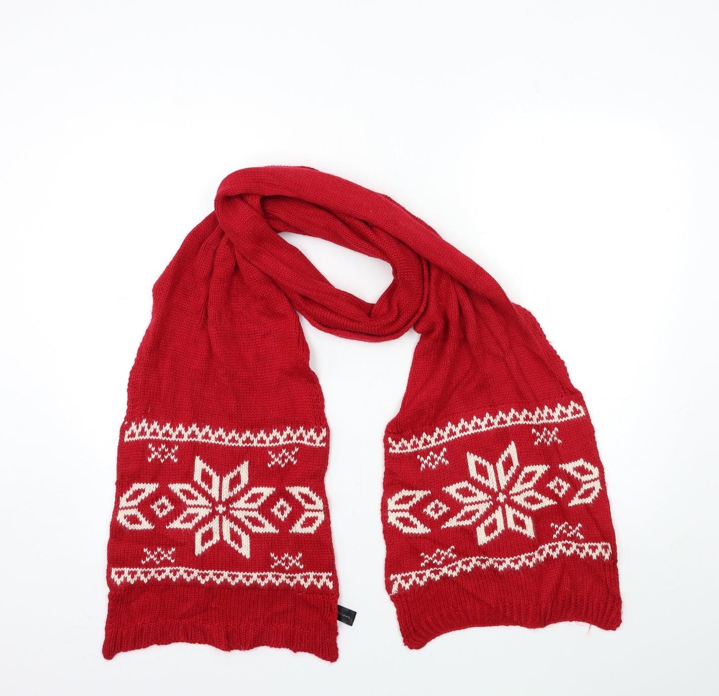John Lewis Womens Red    Scarf