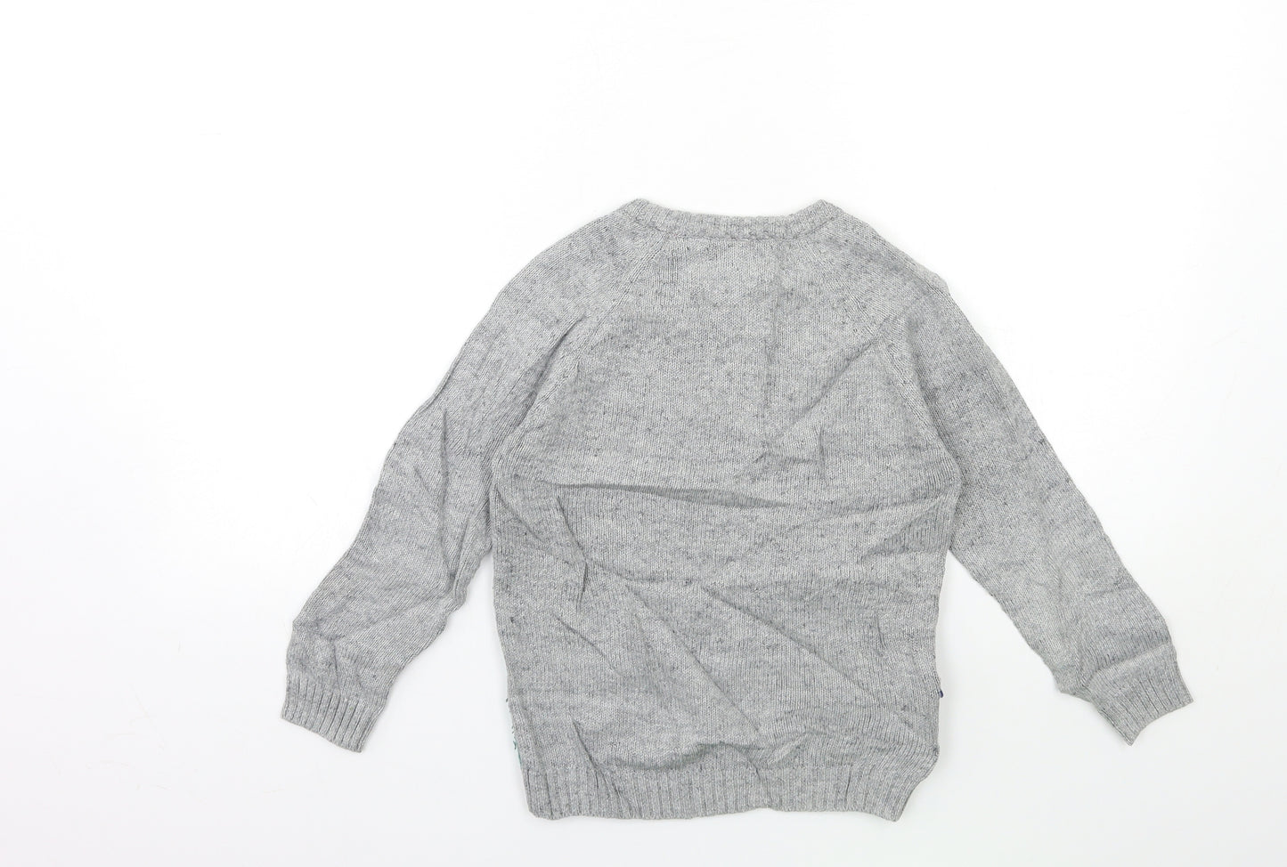 TU Boys Grey  Knit Pullover Jumper Size 4-5 Years