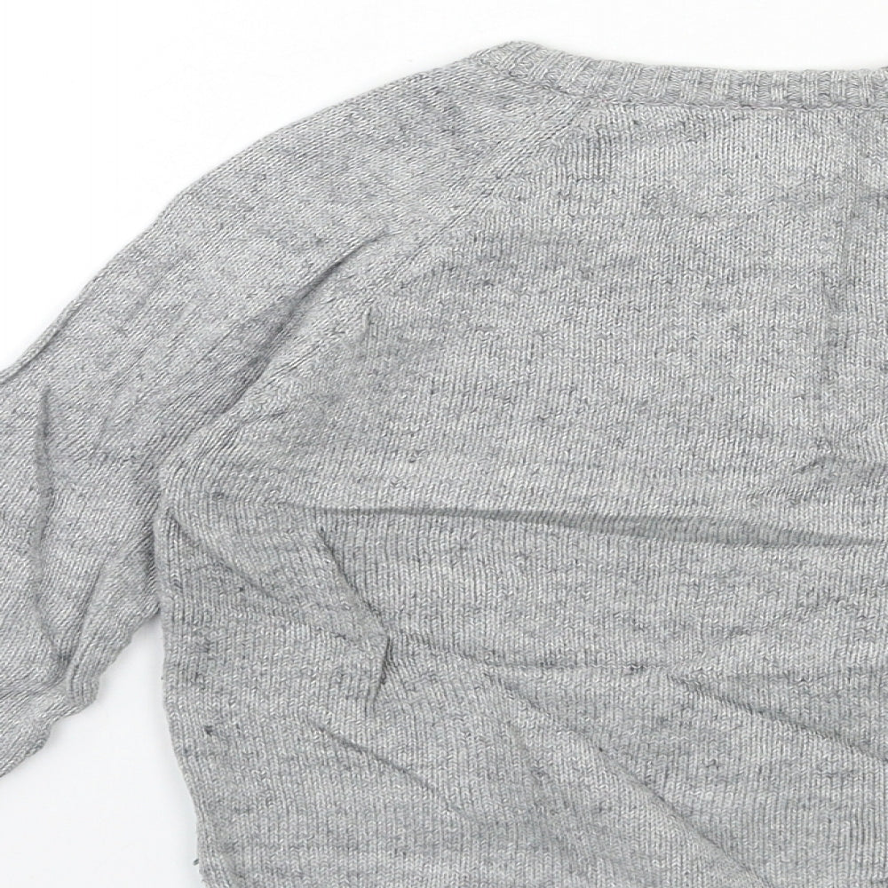 TU Boys Grey  Knit Pullover Jumper Size 4-5 Years