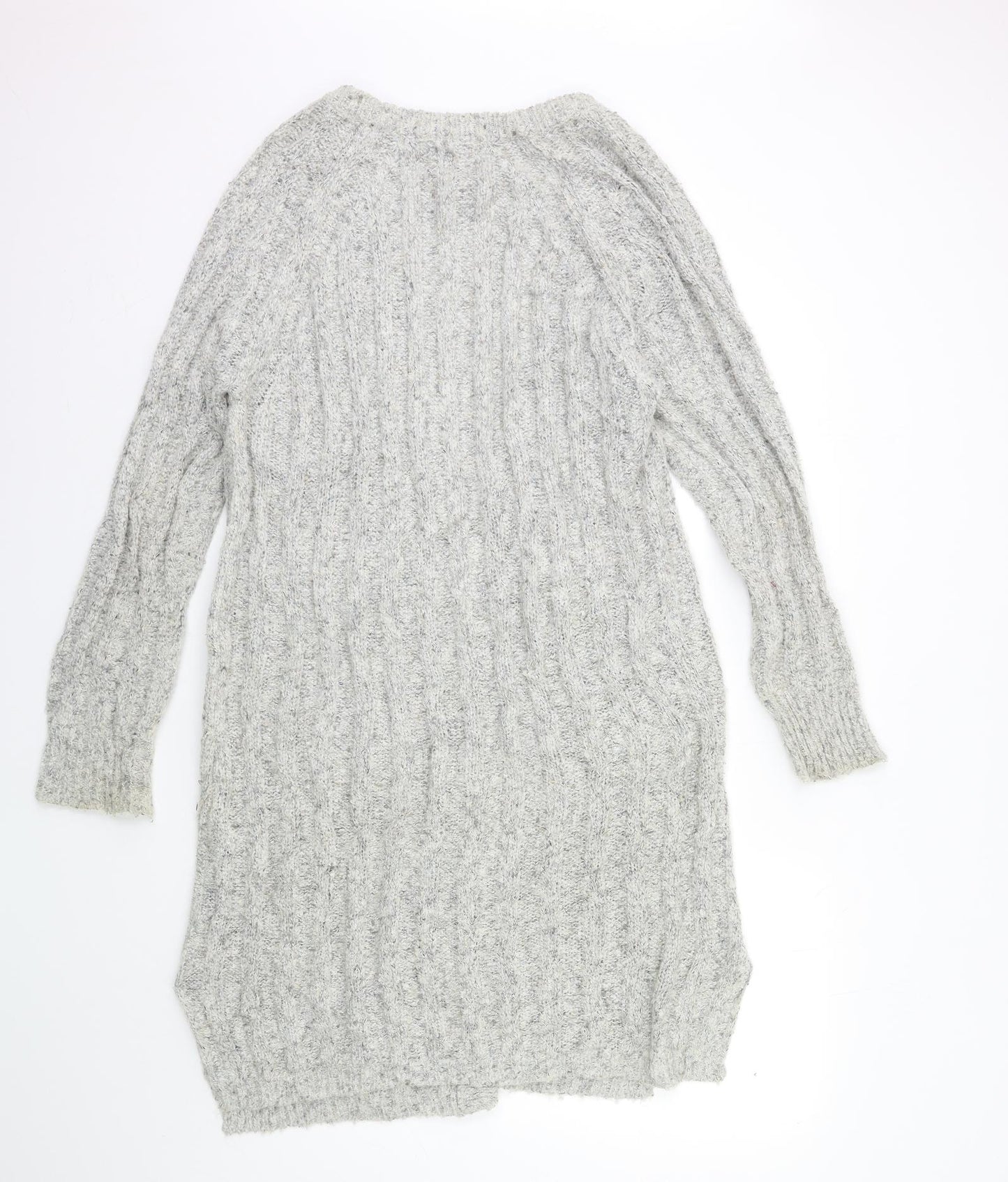 Primark Womens Grey  Knit Cardigan Jumper Size M