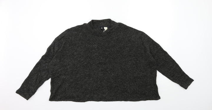 H&M Womens Black  Knit Pullover Jumper Size S