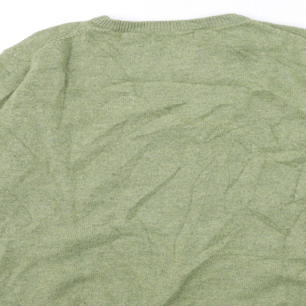 EWM Mens Green  Knit Pullover Jumper Size L