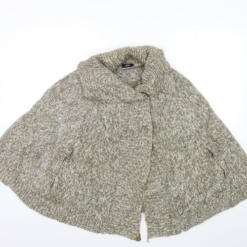 F&F Womens Brown  Knit Cardigan Jumper Size M