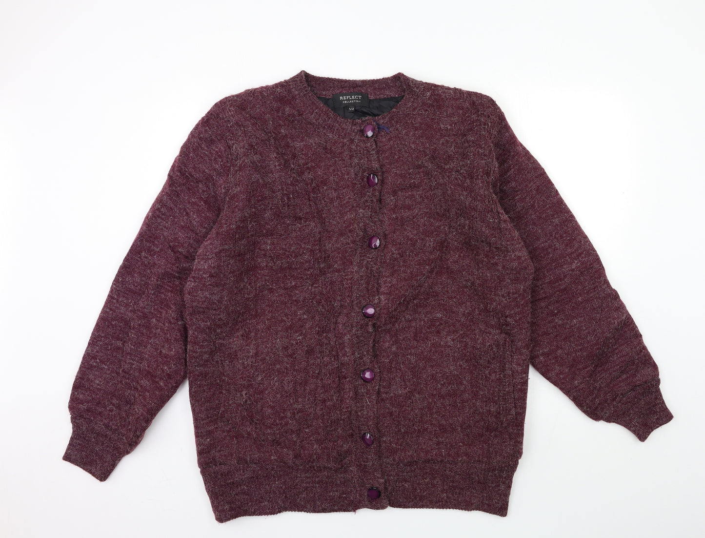 Precis Mens Purple  Knit Cardigan Jumper Size S